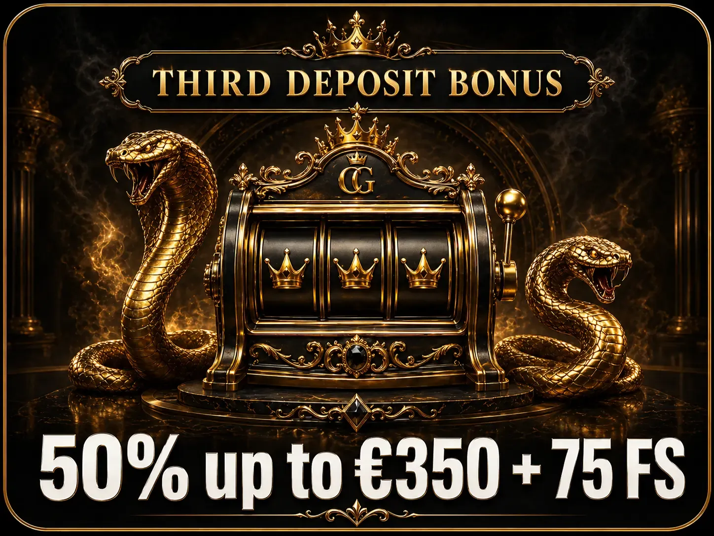 Crowngold casino third deposit bonus